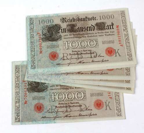 Posten 1000 Reichsmark Banknoten - фото 1