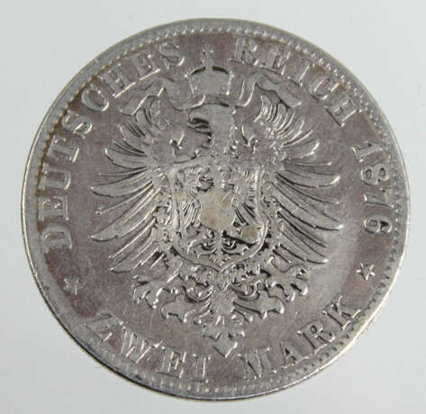 2 Mark Wilhelm I Preussen 1876 C - photo 2