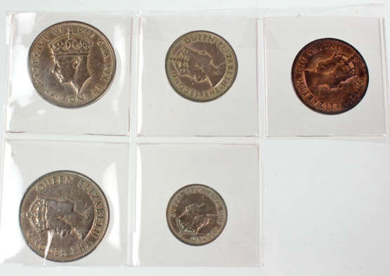 5 Kursmünzen Zypern 1947/56 - фото 1