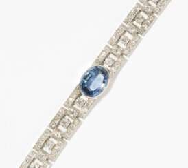 Saphir-Diamant-Bracelet