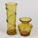 2 Bernsteinglas Vasen - Foto 1