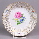 Meissen Geflechtrand Schale *Blume 3* - photo 1