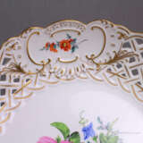 Meissen Geflechtrand Schale *Blume 3* - photo 2