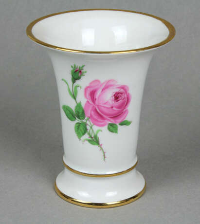 Meissen Trichtervase *Rote Rose* - фото 1