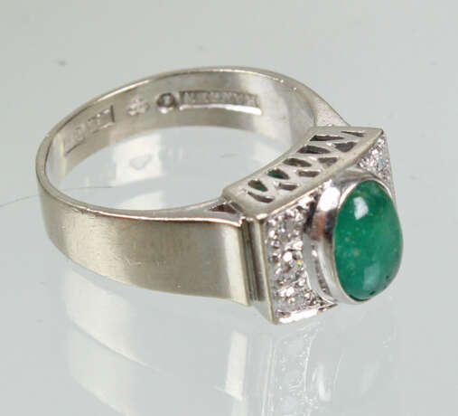 Smaragd Brillant Ring - WG 750 - photo 2