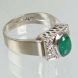 Smaragd Brillant Ring - WG 750 - Foto 2