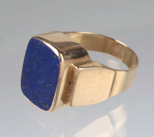 Lapislazuli Herren Ring - GG 585 - Foto 2