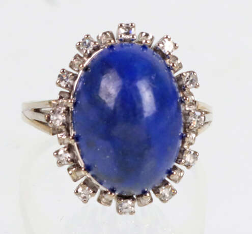 Lapislazuli Ring mit Brillanten - WG 750 - photo 1