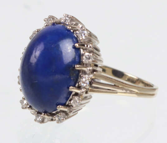 Lapislazuli Ring mit Brillanten - WG 750 - photo 2