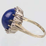 Lapislazuli Ring mit Brillanten - WG 750 - photo 3