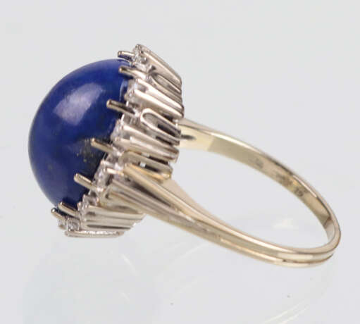 Lapislazuli Ring mit Brillanten - WG 750 - photo 3