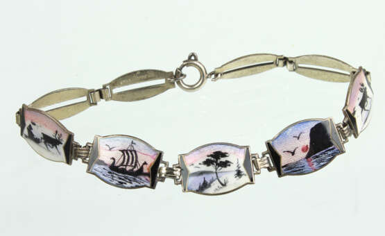 Art Deko Armband mit Emaille - photo 1