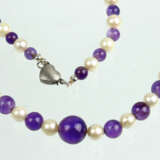 Amethyst Akoya Perlenkette - photo 2