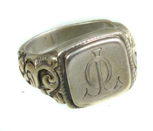 Art Deko Monogramm Ring - photo 1