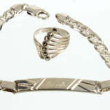 Silber Armband und Markasiten Ring - photo 1