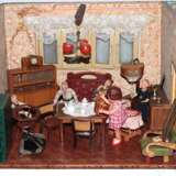 Puppenstube mit Einrichtung 1950/60er Jahre - Foto 2