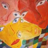 Gemälde „Acht Augen und vier Ansichten“, графитный карандаш, Acryl, Abstrakter Expressionismus, авангард, Russland, 2021 - Foto 1
