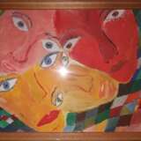 Gemälde „Acht Augen und vier Ansichten“, графитный карандаш, Acryl, Abstrakter Expressionismus, авангард, Russland, 2021 - Foto 2