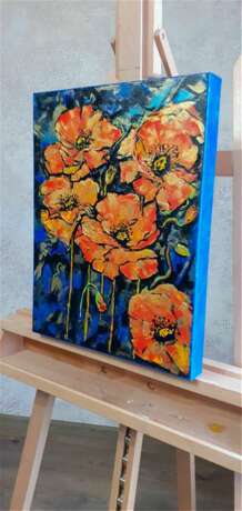 Painting “Flowers”, масло/холст на подрамнике, Oil, Abstractionism, цветочный, Russia, 2021 - photo 5