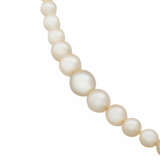 Art Déco Perlenkette mit Diamantschließe, - photo 4