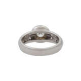 Ring mit Brillant von ca. 0,51 ct, - Foto 4