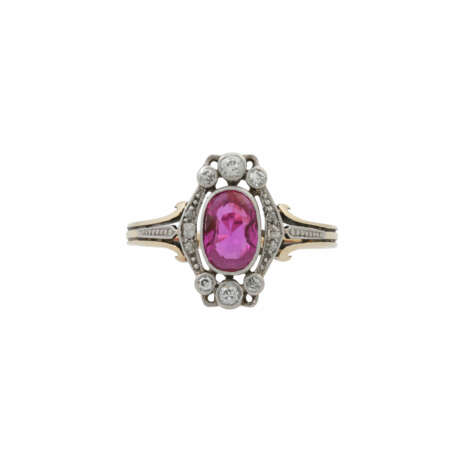 Ring mit Rubin ca. 1,5 ct, - фото 6