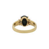 Ring mit Opal, seitlich 6 Brillanten zus. ca. 0,06 ct, - Foto 4