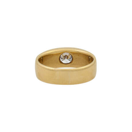 Ring mit Brillant von ca. 0,62 ct und weiteren 6 Brillanten zus. ca. 0,14 ct, - Foto 4