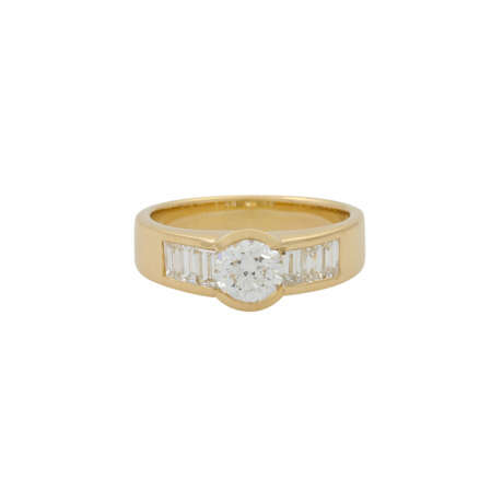 Ring mit Brillant ca. 0,79 ct, ca. FW (G) /SI1 - photo 2