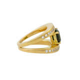 Ring mit Turmalin und Brillanten von zus. ca. 0,5 ct - photo 3