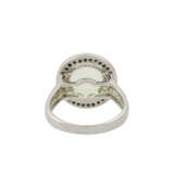 Ring mit Lemonquarz und kleinen Brillanten von zus. ca. 0,3 ct, - Foto 4