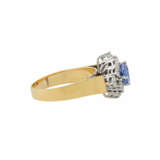 Ring mit ovalem Tansanit 0,6 ct und Brillanten zus. ca. 0,36 ct - photo 3