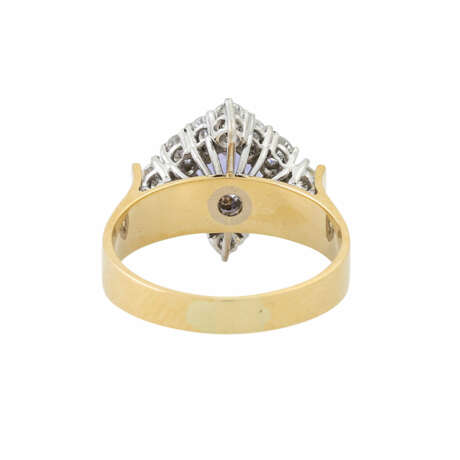 Ring mit ovalem Tansanit 0,6 ct und Brillanten zus. ca. 0,36 ct - photo 4