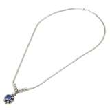 Collier mit Tansanit 1,75 ct und Brillanten zus. ca. 0,6 ct, - photo 4