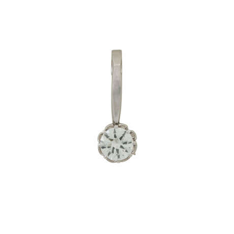 Solitäranhänger mit Brillant von ca. 0,6 ct, - photo 1