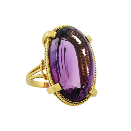 Ring mit Amethyst, - photo 1