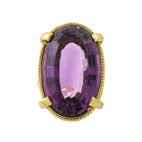 Ring mit Amethyst, - photo 2