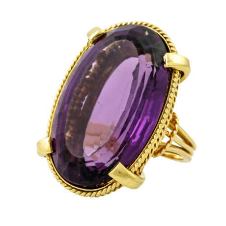 Ring mit Amethyst, - фото 5