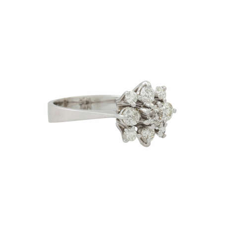 Ring mit Diamanten zus. ca. 1,2 ct, - Foto 1