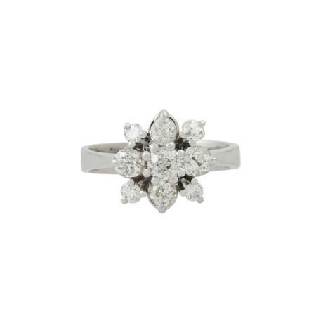 Ring mit Diamanten zus. ca. 1,2 ct, - photo 2