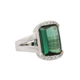 Ring mit feinem Verdelith (Turmalin) ca. 6,5 ct, - Foto 1