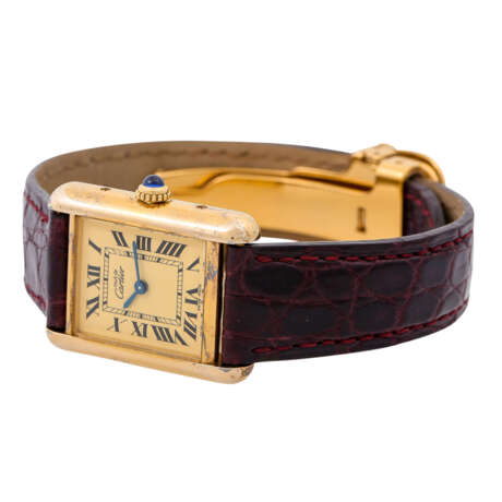 CARTIER Vintage Tank Must Vermeil, Ref. 2415. Damenuhr. - Foto 6