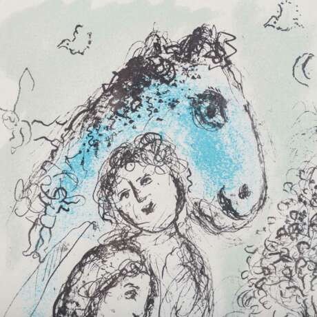 CHAGALL, MARC (1887-1885), "Blaues Pferd mit Paar", - photo 4