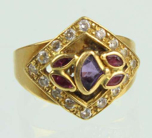 Amethyst Rubin Ring - GG 750 - фото 1