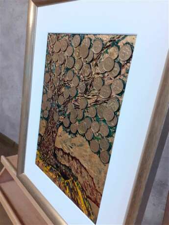 Peinture design «L'arbre d'argent», Panneau de fibres de bois apprêté, Huile, Abstractionisme, Fantaisie, Russie, 2021 - photo 5