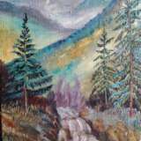 Peinture à l'huile «Montagnes des Carpates (1)», холст льняной, Huile, Paysage de montagne, Ukraine, 2022 - photo 1