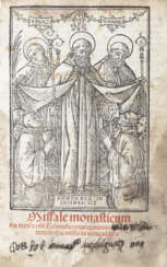Missale monasticum secundum morem & ritum Casinensis Congregationis. Venice: Lucantonio Giunta, 1507. 
