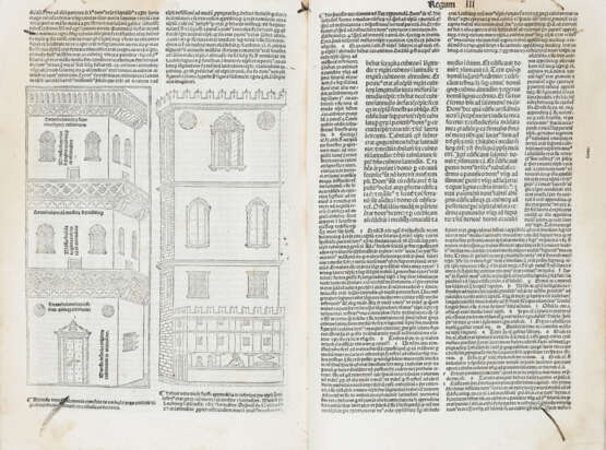 DE LYRA, Nicolaus (1270-1349) - Biblia latina cum postillis..Prologus primus. Venice: Ottaviano Scoto, 1489.  - Foto 5