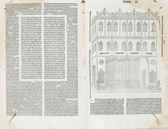 DE LYRA, Nicolaus (1270-1349) - Biblia latina cum postillis..Prologus primus. Venice: Ottaviano Scoto, 1489.  - Foto 6