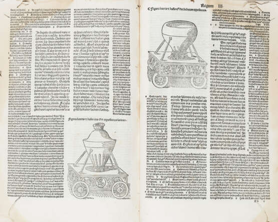 DE LYRA, Nicolaus (1270-1349) - Biblia latina cum postillis..Prologus primus. Venice: Ottaviano Scoto, 1489.  - Foto 7